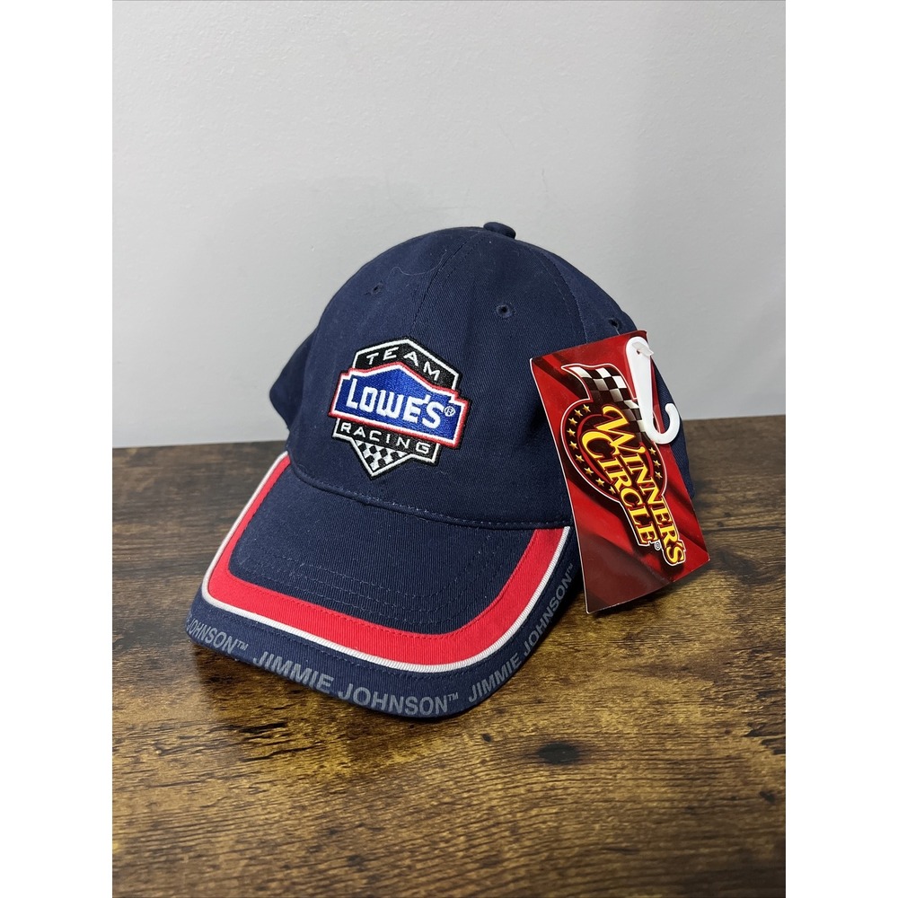 NEW #48 Jimmie Johnson Team Lowes BLUE Racing Hat Cap Nascar WINNER'S CIRCLE